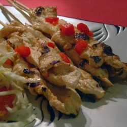 Chicken and Roasted Pepper Skewers