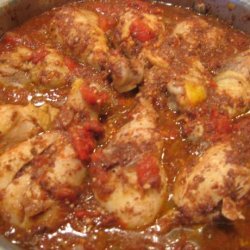 Braised Chicken Legs With Olives and Tomatoes
