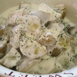 New Potatoes in Creamy Dill Sauce