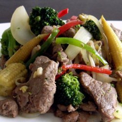 Chinese Stir Fried Lamb With Chilli