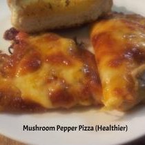 Mushroom Pepper Pizza, Healthier