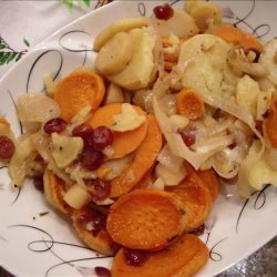 Root Vegetable and Cranberry Bake