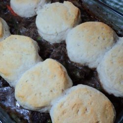 Beef Stew With Onion Gravy and Biscuit Dumplings