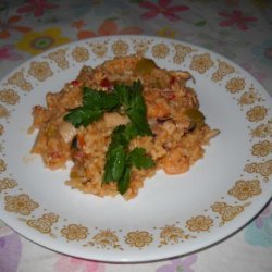 Portuguese Arroz Con Mariscos-Seafood and Rice