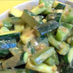 Courgette and Green Pepper 'sabzi' (Tori Aur Hari Mirch Ki Sabzi