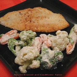 Spiced Broccoli and Cauliflower Salad