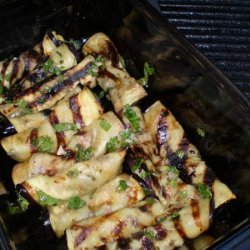 Grilled Eggplant Rolls With Mint and Garlic Dressing