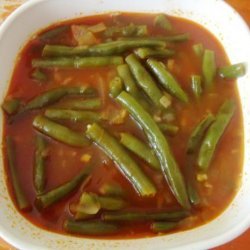 Egyptian Green Beans in Tomato Sauce