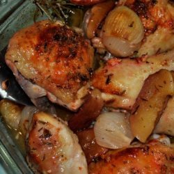 Sarasota's Savory Roasted Chicken, Apples & Onions