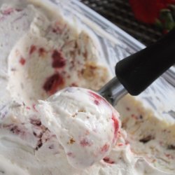 Rhubarb-Strawberry Ice Cream