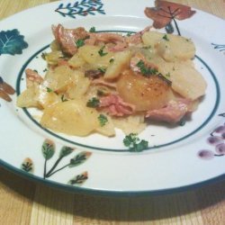 Ham and Scalloped Potatoes-Crock Pot Recipe