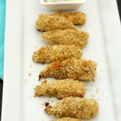 Panko Crusted Fish Sticks With Herb Dipping Sauce
