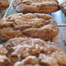 Chewy Triple Ginger Cookies