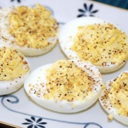 Old Drover's Inn Stuffed Eggs With Hickory-Smoked Salt