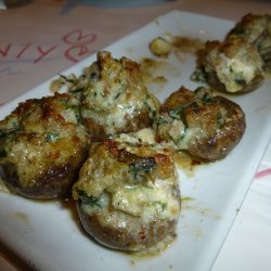Spinach and Sausage Stuffed Mushrooms