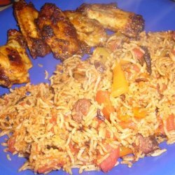Egyptian Rice With Spicy Tomato Sauce
