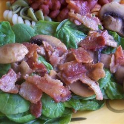 Spinach Salad With Bacon and Mushrooms