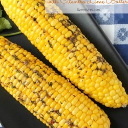 Roasted Corn With Cilantro Lime Butter