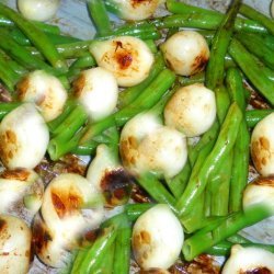Sauteed Beans and Pearl Onions