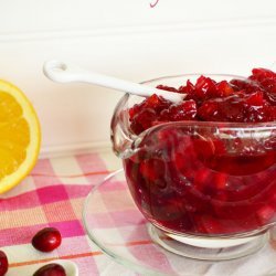 Baked Apples and Cranberry Sauce