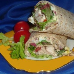 Hot Day Chicken Wrap, Quick & Easy