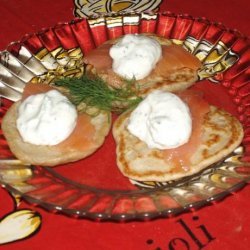 Smoked Salmon and Dill Blinis