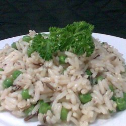 Parsleyed Rice With Peas