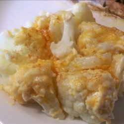 Cauliflower with Cheese Topping
