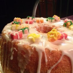 Rainbow Angel Cake