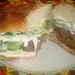 Firecracker Burgers With Cooling Lime Sauce