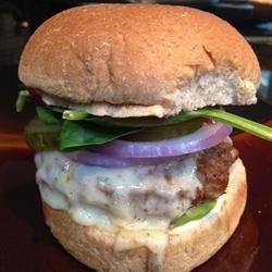 Onion and Cheddar Burgers