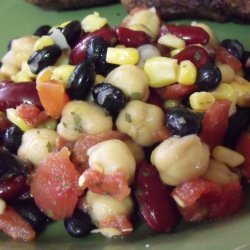 Low Fat, Cheap, and Delicious Three Bean Salad