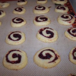 Cranberry Cherry Pinwheel Christmas Cookies