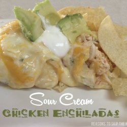 Sour Cream Chicken Enchiladas