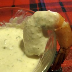 Shrimp With White Cocktail Sauce