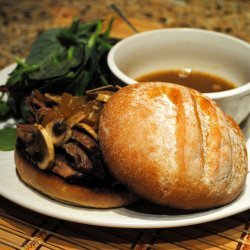 French Dips with Mushrooms