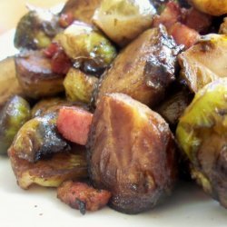 Brussels Sprouts in a Balsamic Glaze With Pancetta