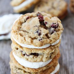 White Chocolate Oatmeal-Cranberry Cookies