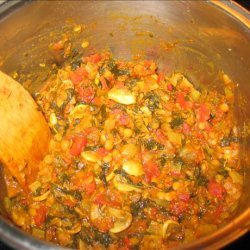 Spicy Lentils With Mushrooms