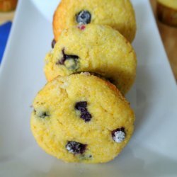 Blueberry Corn Buttermilk Muffins