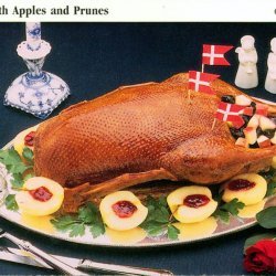 Danish Roast Goose with Prunes & Apples