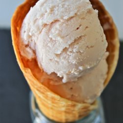 Rhubarb Ricotta Ice Cream