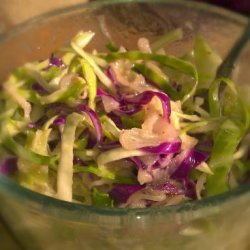 Hot Sweet and Sour Sauerkraut and Cabbage Salad