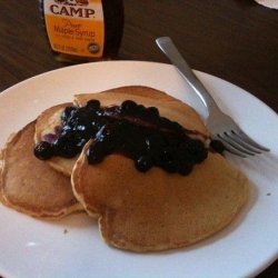 Whole Wheat Pancakes With Blueberry Compote
