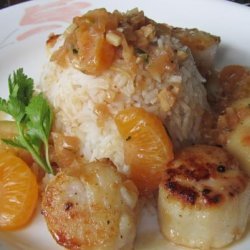 Seared Sea Scallops in Mandarin Sauce