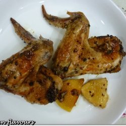 Chicken Wings With Lemon and Cracked Pepper