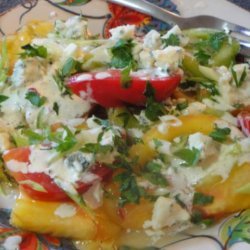Heirloom Tomato Salad With Buttermilk Dressing and Blue Cheese