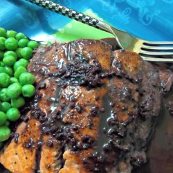 Salmon With Spiced Red Wine Sauce