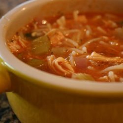 Italian Tomato Chicken Noodle Soup