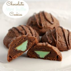Mint Chocolate Truffle Cookies